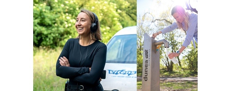 Hannah de Zoete (Dunea) en Rosann Kok (Vitens): ‘We maken het werk achter de kraan zichtbaar’